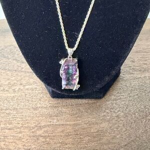 Elegant Topaz and Sterling Necklace